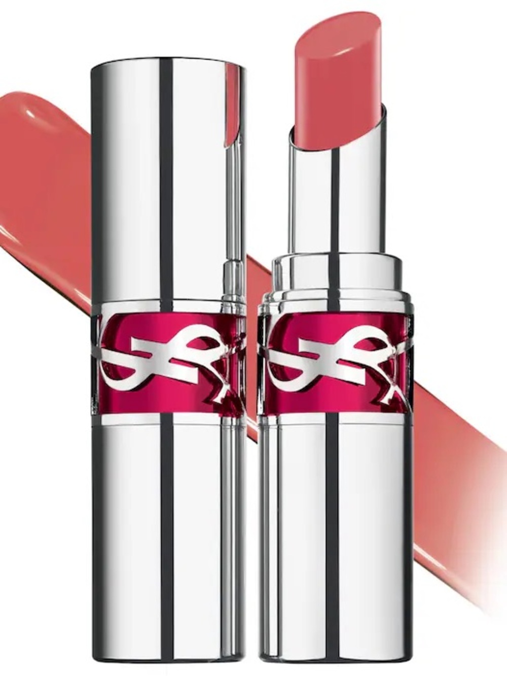 YSL Candy Glaze Lip Gloss Stick-Color: 13 Flashing Rosé - sheer nude pink